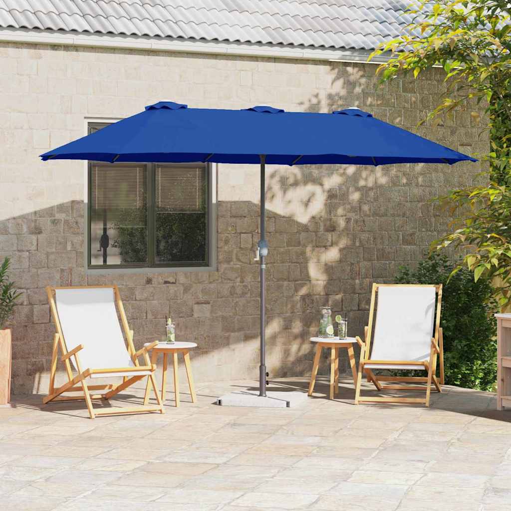 Garden Parasol 370 x 197 x 239 cm Polyester and Aluminium
