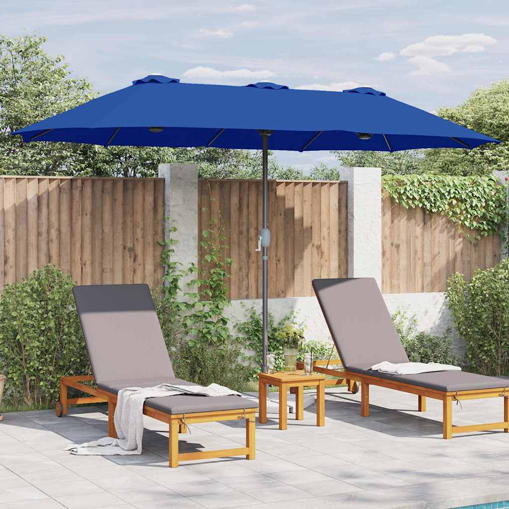 Garden Parasol 370 x 197 x 239 cm Polyester and Aluminium