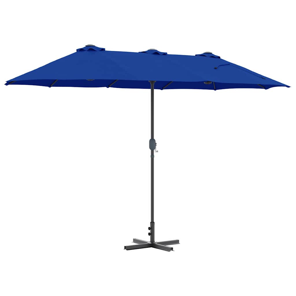 Garden Parasol 370 x 197 x 239 cm Polyester and Aluminium