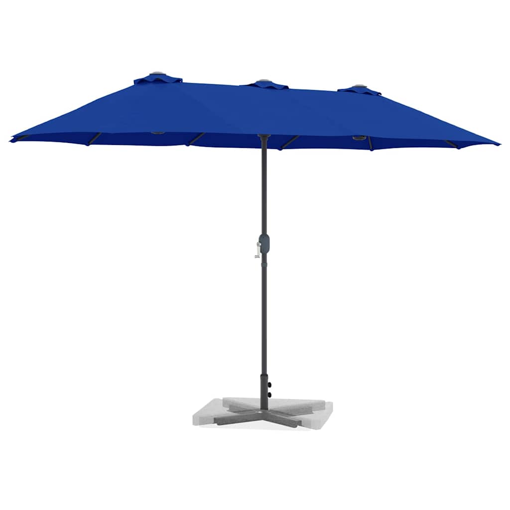 Garden Parasol 370 x 197 x 239 cm Polyester and Aluminium