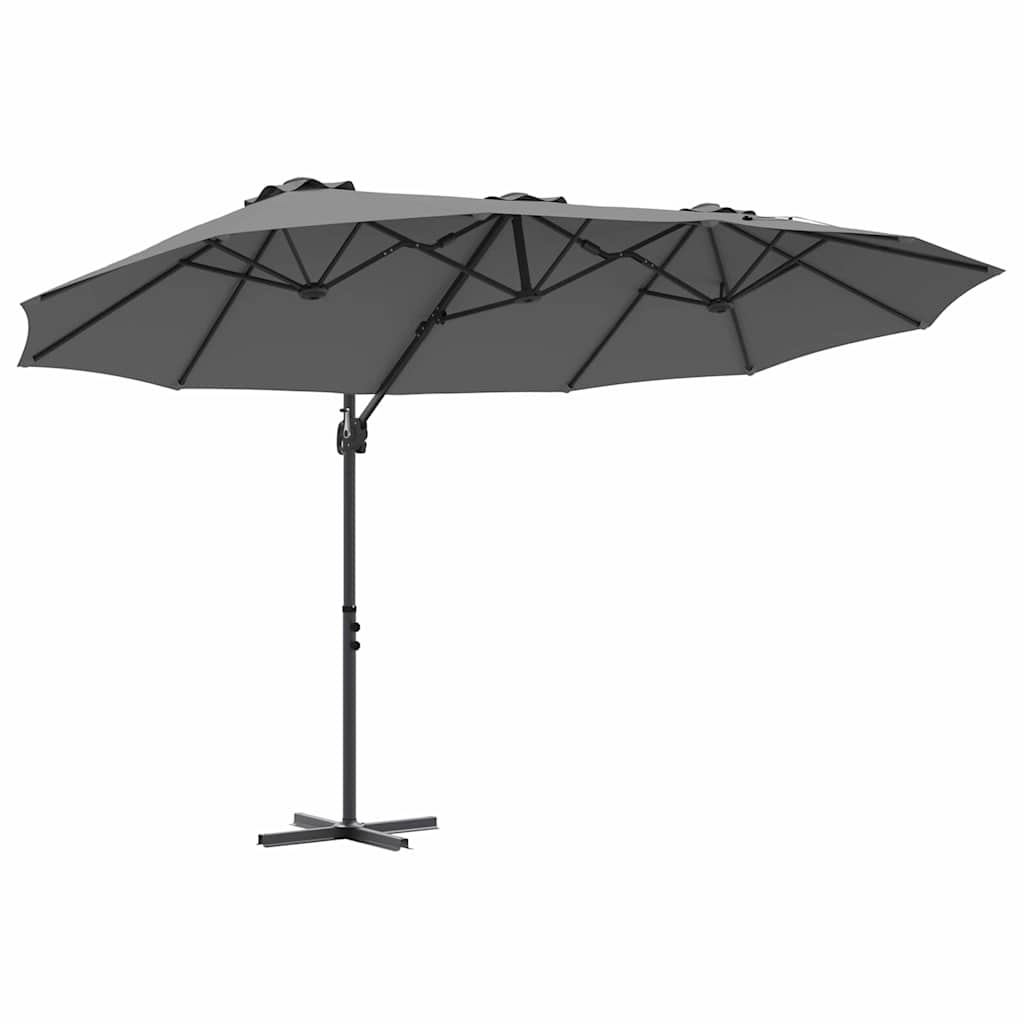 Umbrella Anthracite 372 x 198 x 243 cm Polyester and Aluminium