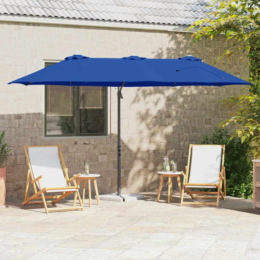 Umbrella 372 x 198 x 243 cm Polyester and Aluminium Azurblau