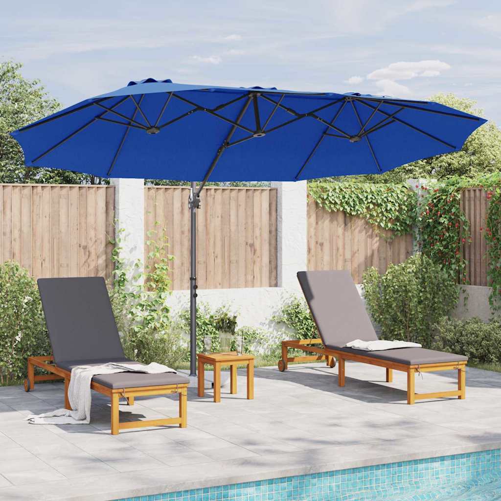 Umbrella 372 x 198 x 243 cm Polyester and Aluminium Azurblau