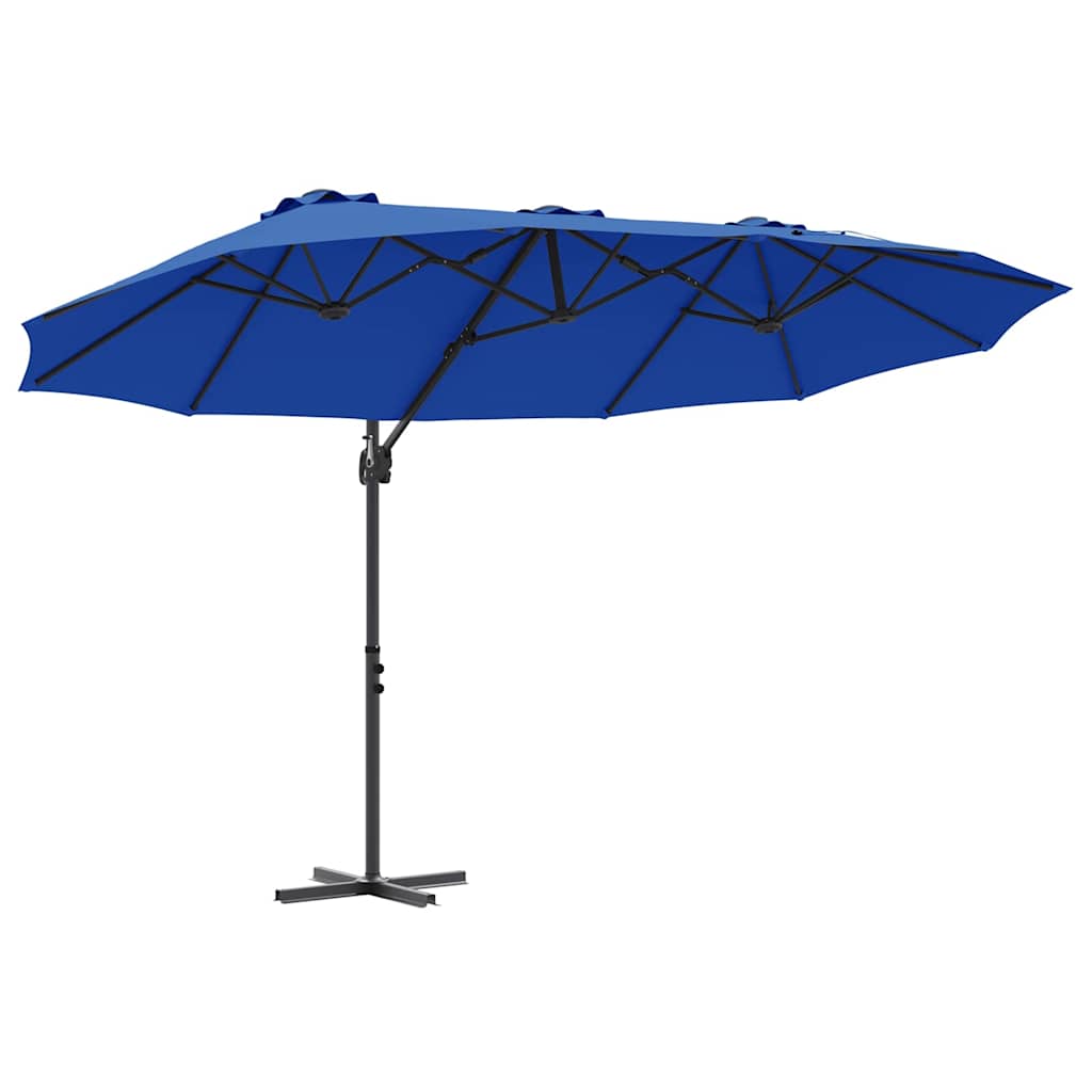 Umbrella 372 x 198 x 243 cm Polyester and Aluminium Azurblau