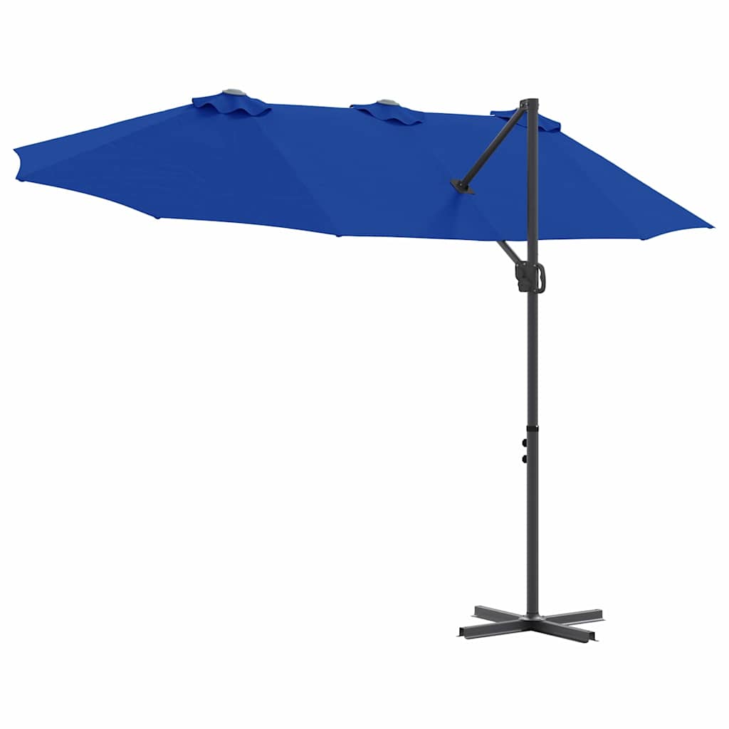 Umbrella 372 x 198 x 243 cm Polyester and Aluminium Azurblau