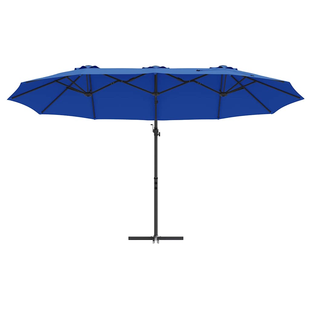 Umbrella 372 x 198 x 243 cm Polyester and Aluminium Azurblau