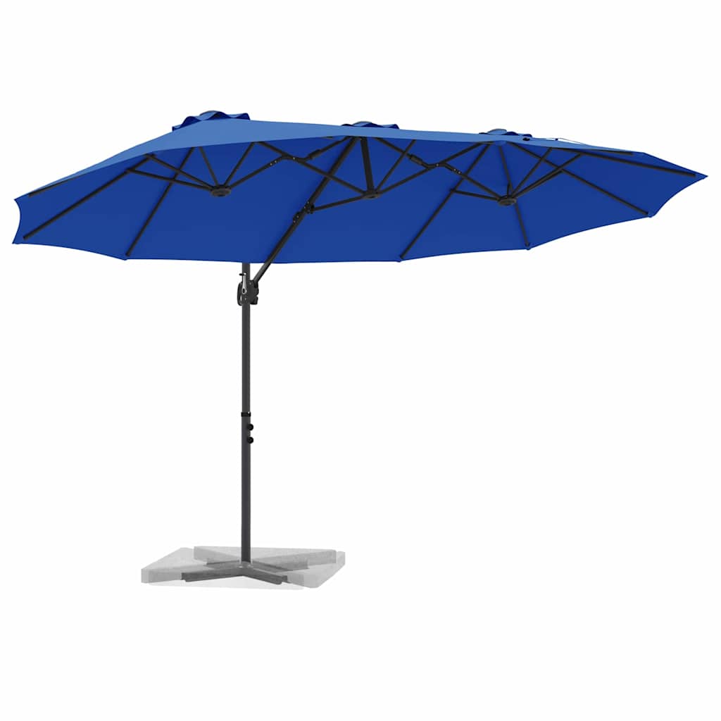 Umbrella 372 x 198 x 243 cm Polyester and Aluminium Azurblau