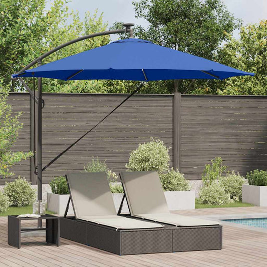 Umbrella 294 x 294 x 248 cm Polyester and Aluminium Azurblau