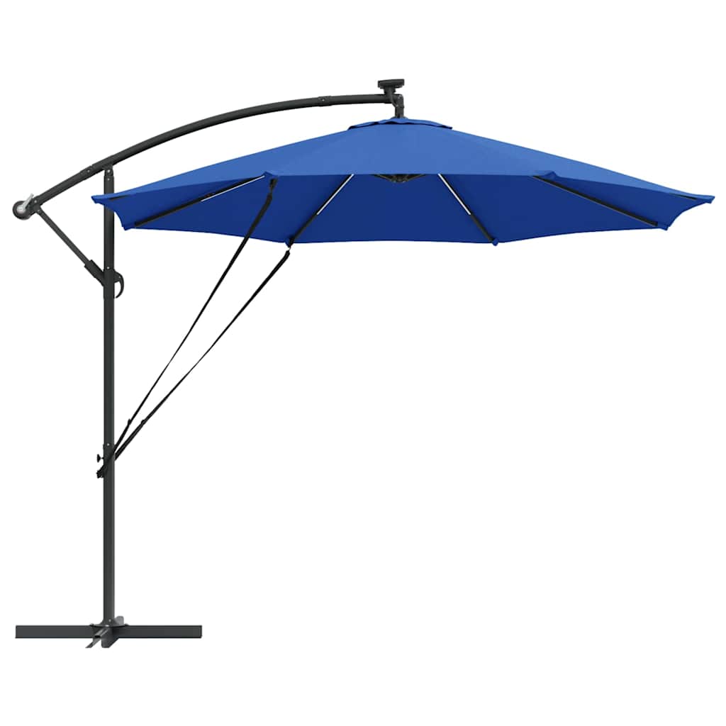 Umbrella 294 x 294 x 248 cm Polyester and Aluminium Azurblau