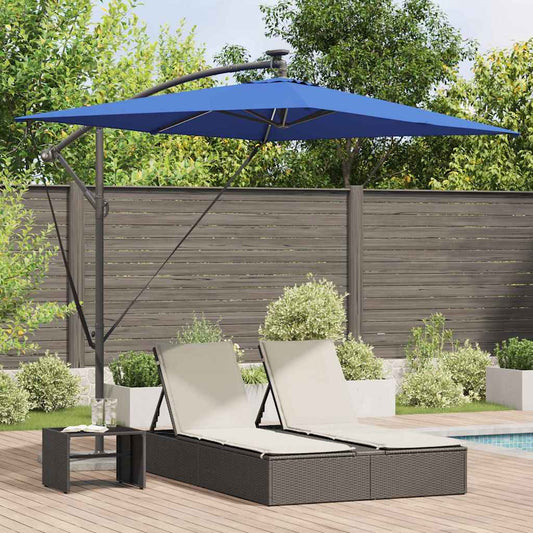 Umbrella 294 x 200 x 270 cm Polyester and Aluminium Azurblau