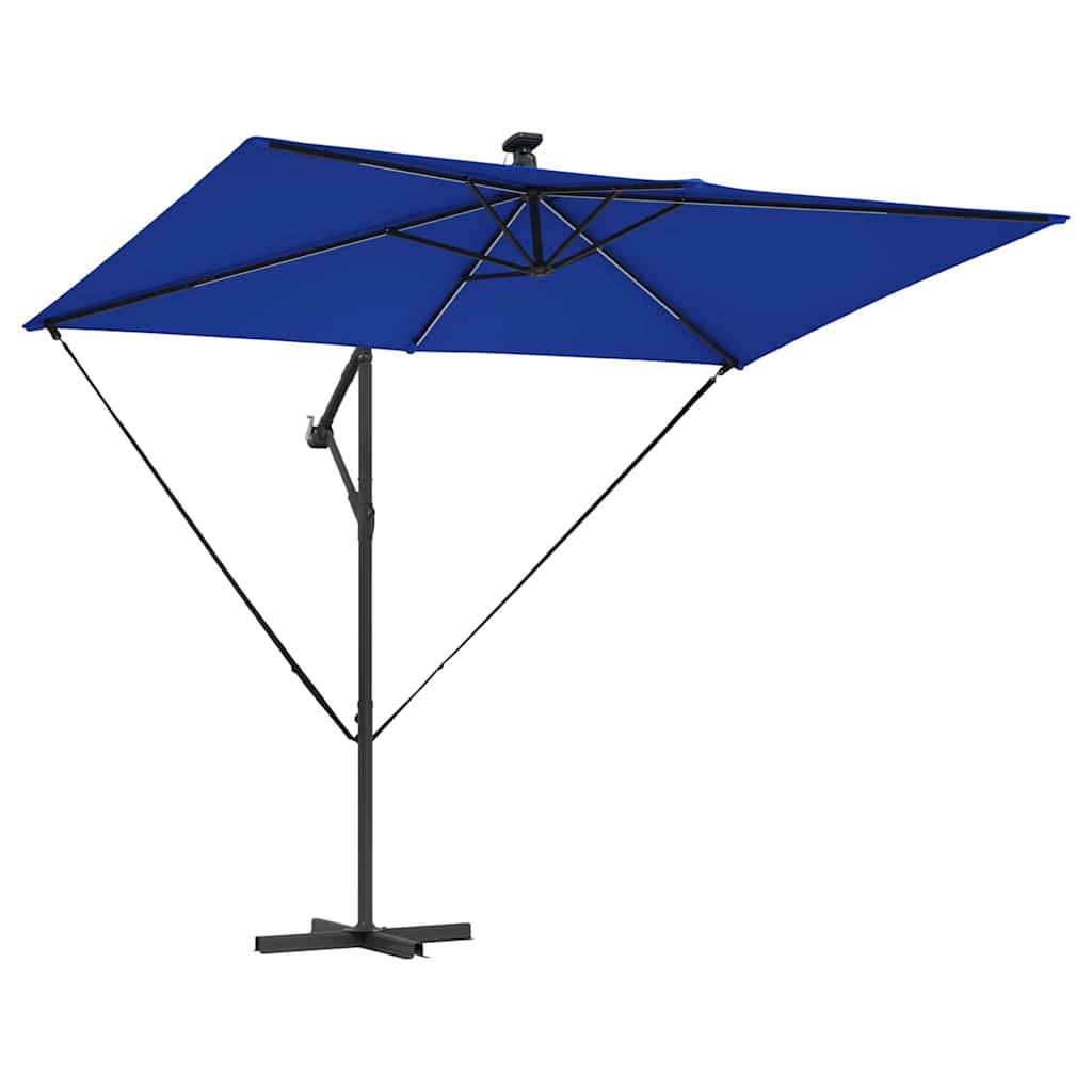 Umbrella 294 x 200 x 270 cm Polyester and Aluminium Azurblau