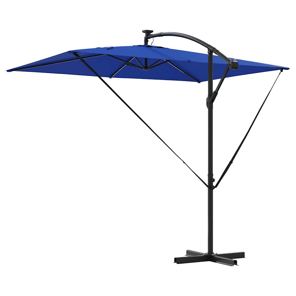 Umbrella 294 x 200 x 270 cm Polyester and Aluminium Azurblau
