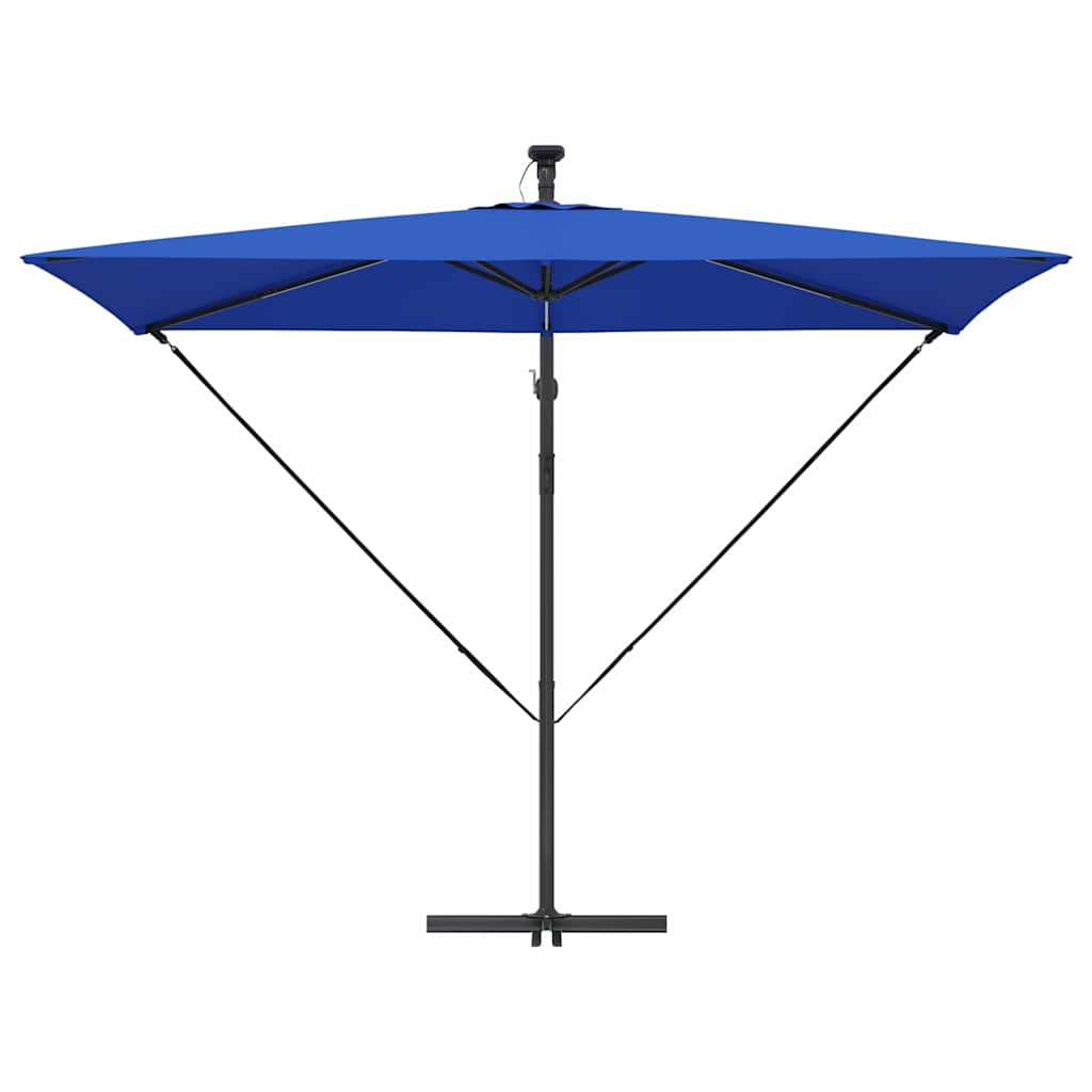 Umbrella 294 x 200 x 270 cm Polyester and Aluminium Azurblau
