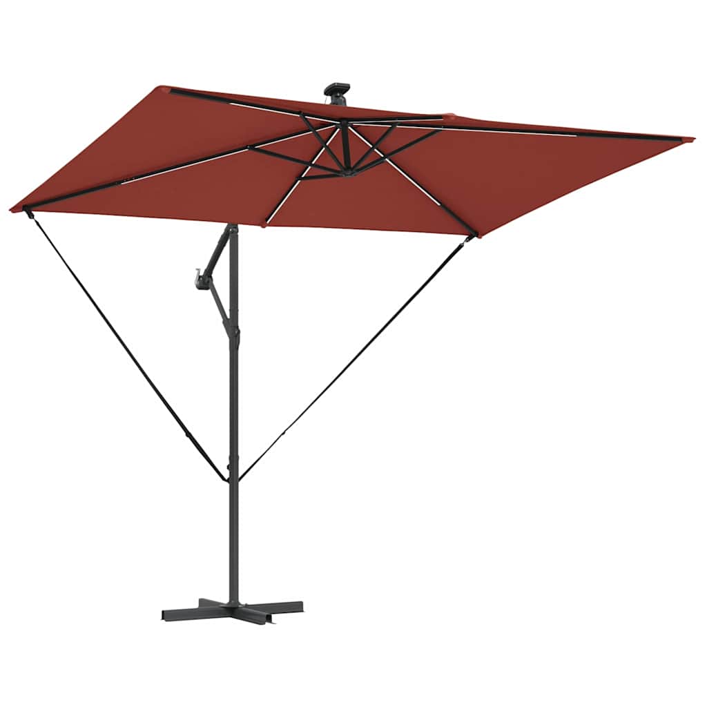 Umbrella Terracotta 294 x 200 x 270 cm Polyester and Aluminium