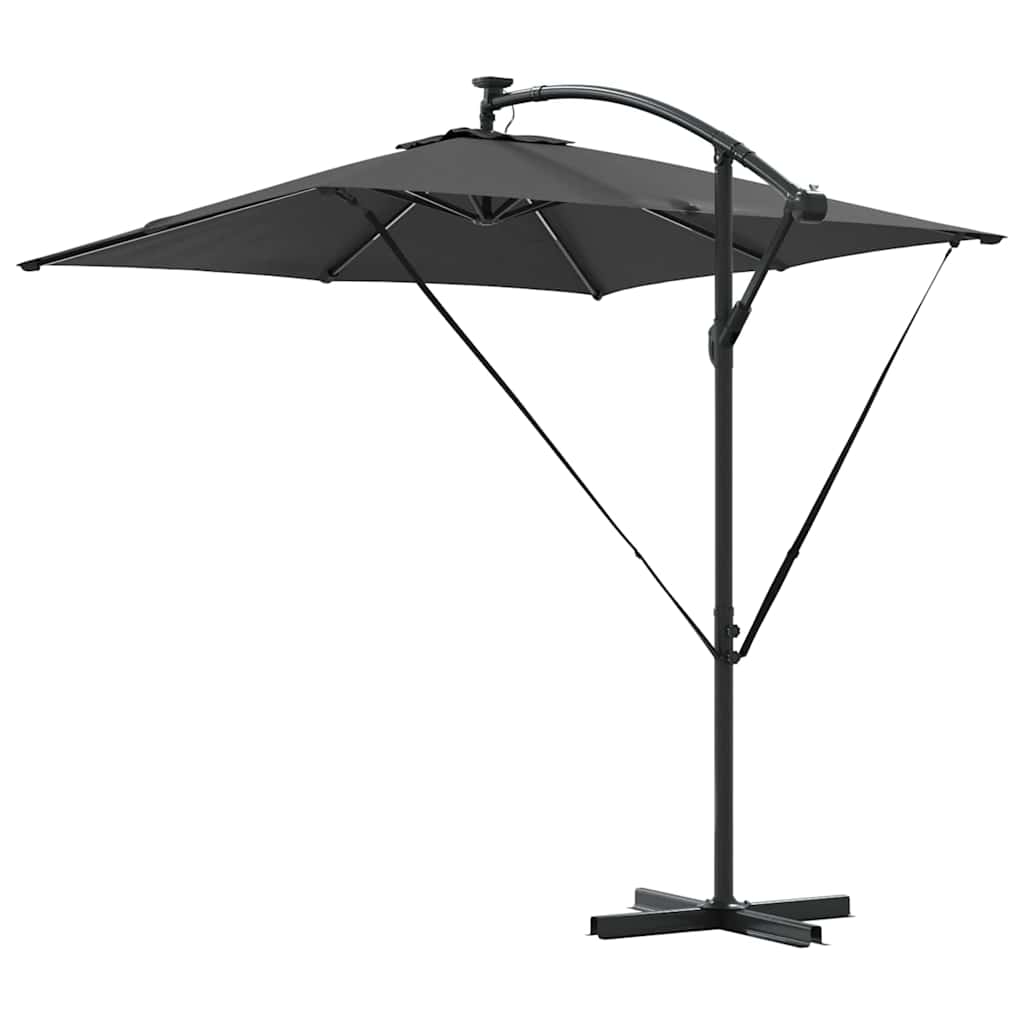 Umbrella Anthracite 249 x 249 x 250 cm Polyester and Aluminium