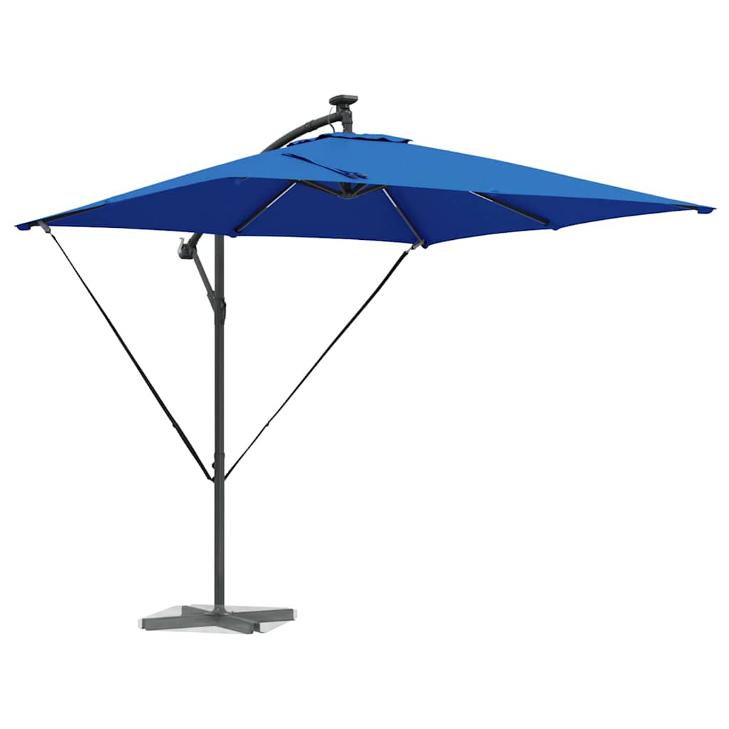 Umbrella 249 x 249 x 250 cm Polyester and Aluminium Azurblau