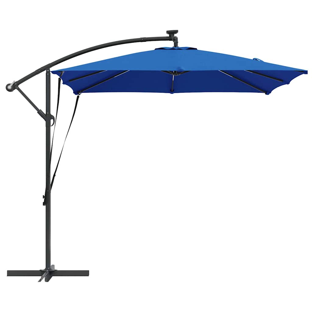 Umbrella 249 x 249 x 250 cm Polyester and Aluminium Azurblau