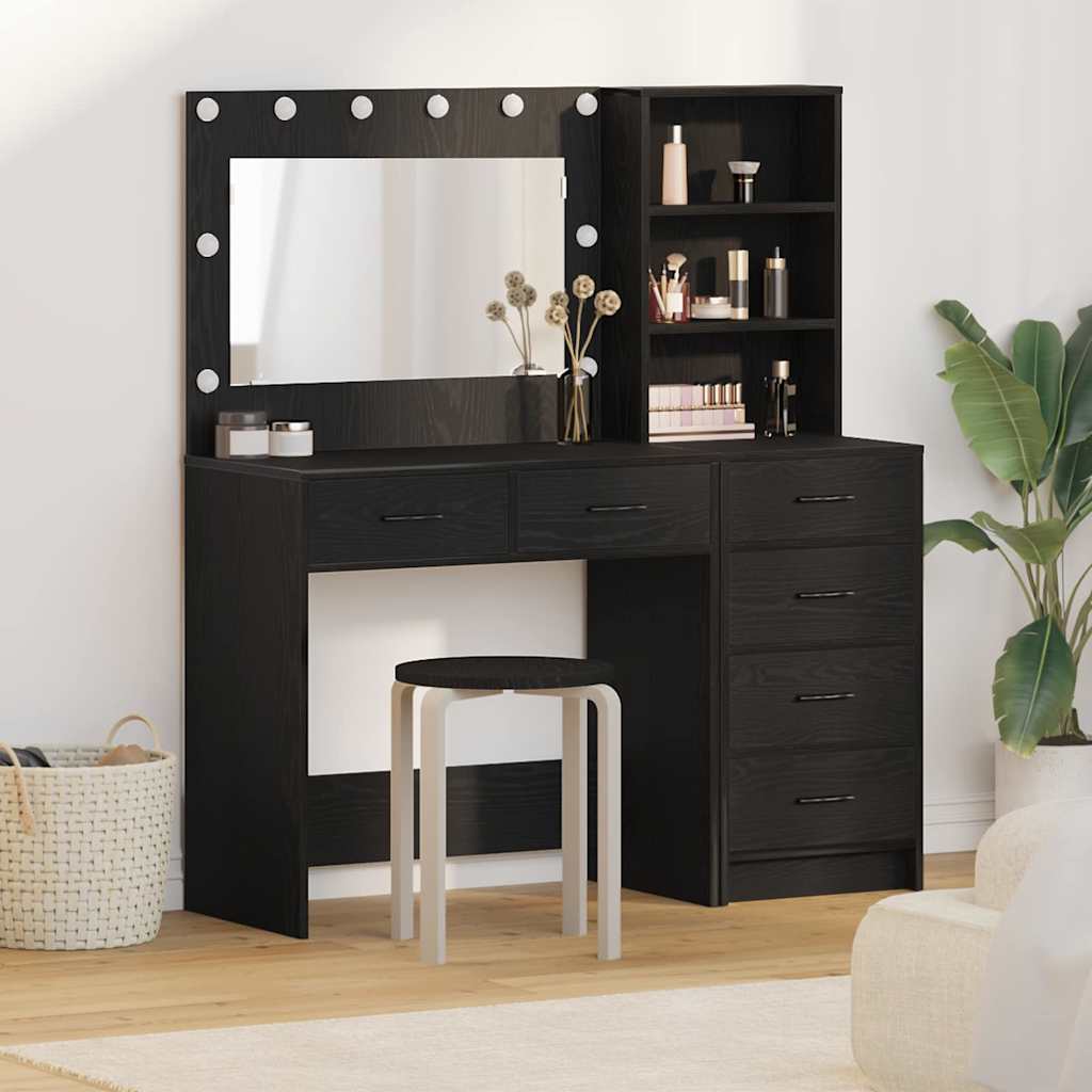Dressing Table Black 78.5 x 41 x 135 cm Engineered wood