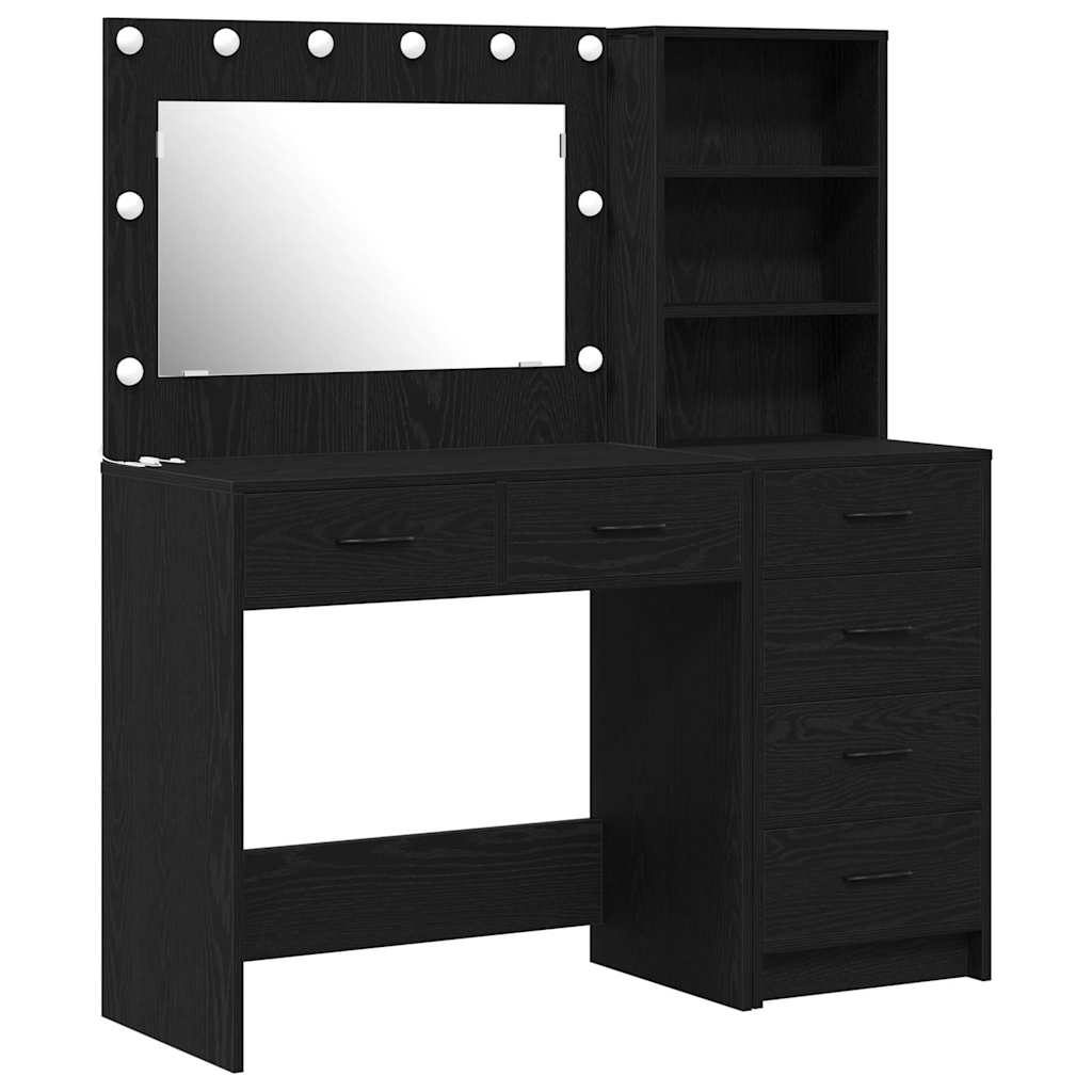 Dressing Table Black 78.5 x 41 x 135 cm Engineered wood