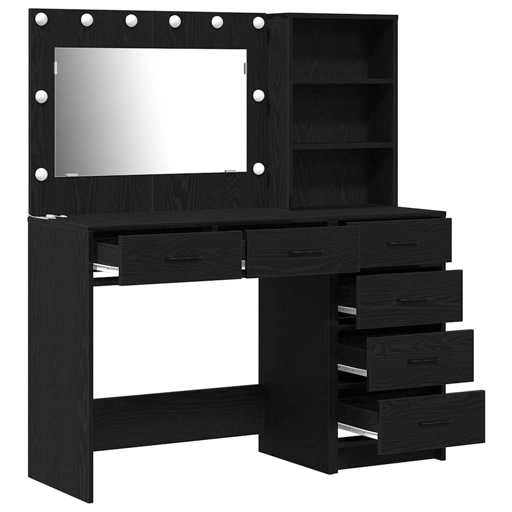 Dressing Table Black 78.5 x 41 x 135 cm Engineered wood