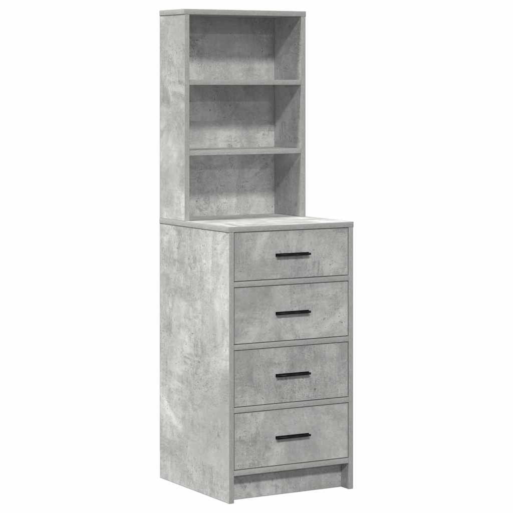 Dressing Table 2 pcs Grey 50 x 41 x 135 cm Engineered wood