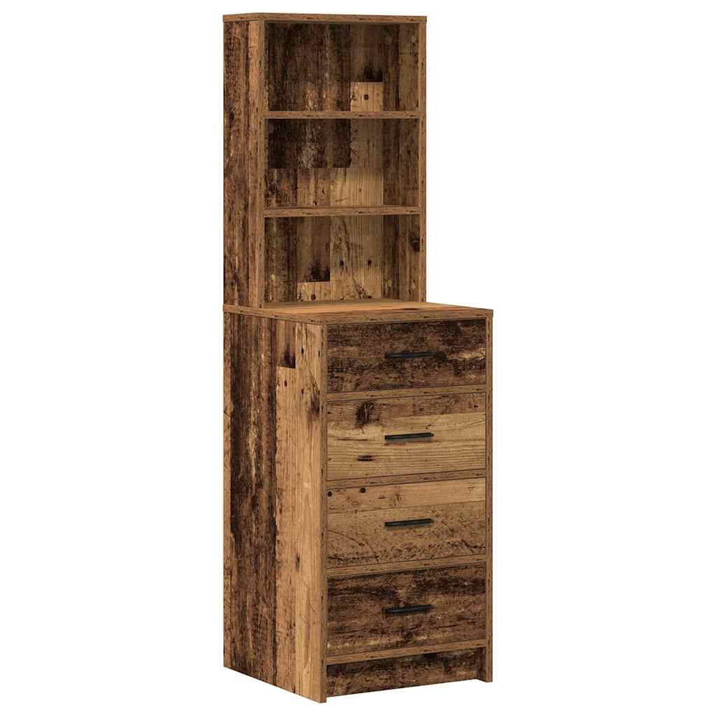 Dressing Table 2 pcs Brown 50 x 41 x 135 cm Engineered wood