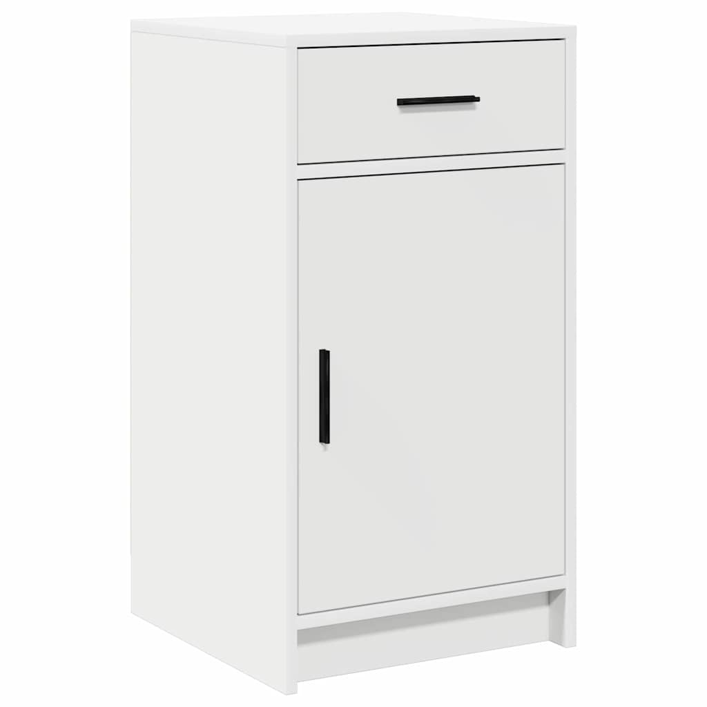 Dressing Table with Mirror Lights 2 pcs White Engineered wood