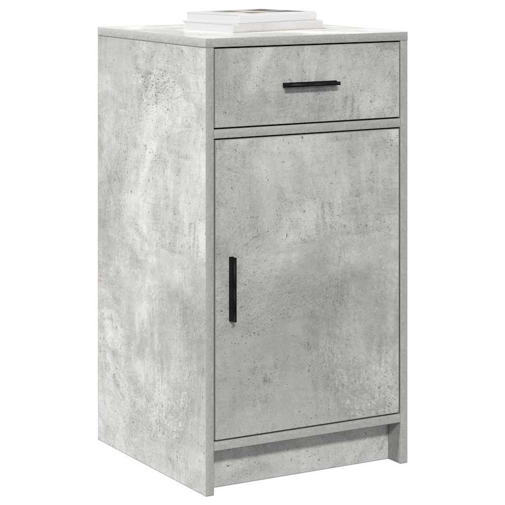 Dressing Table with Mirror Lights 2 pcs Grey Engineered wood