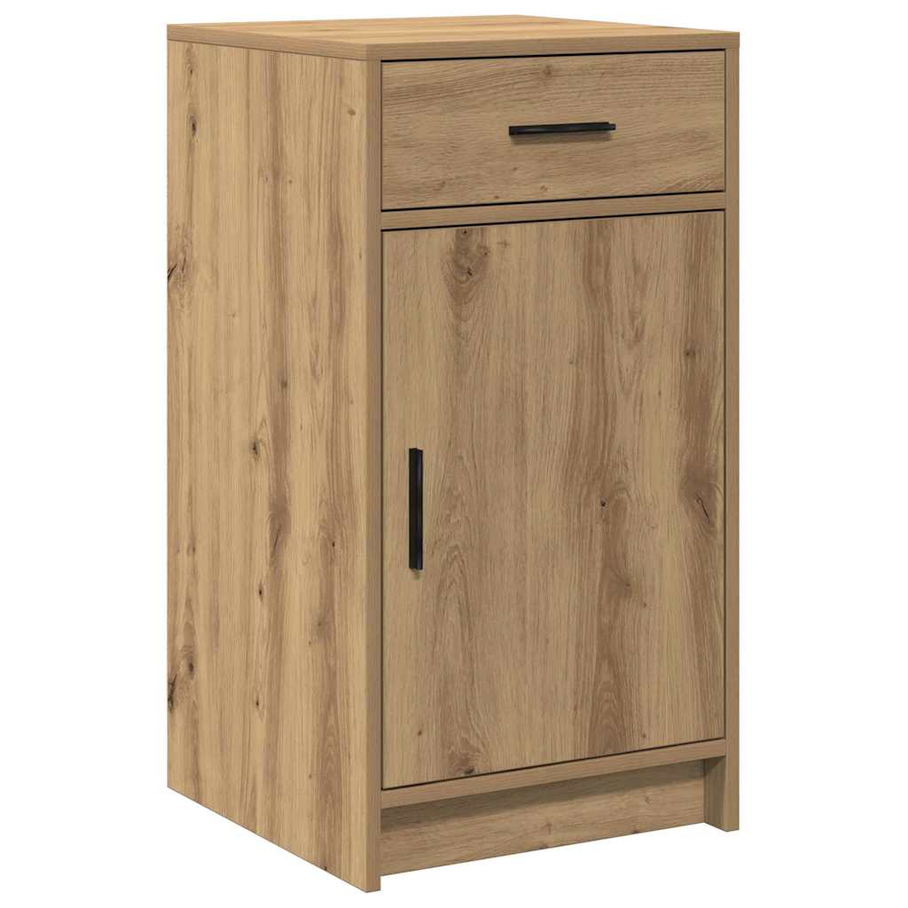 Dressing Table with Mirror Lights 3 pcs Brown Engineered Wood