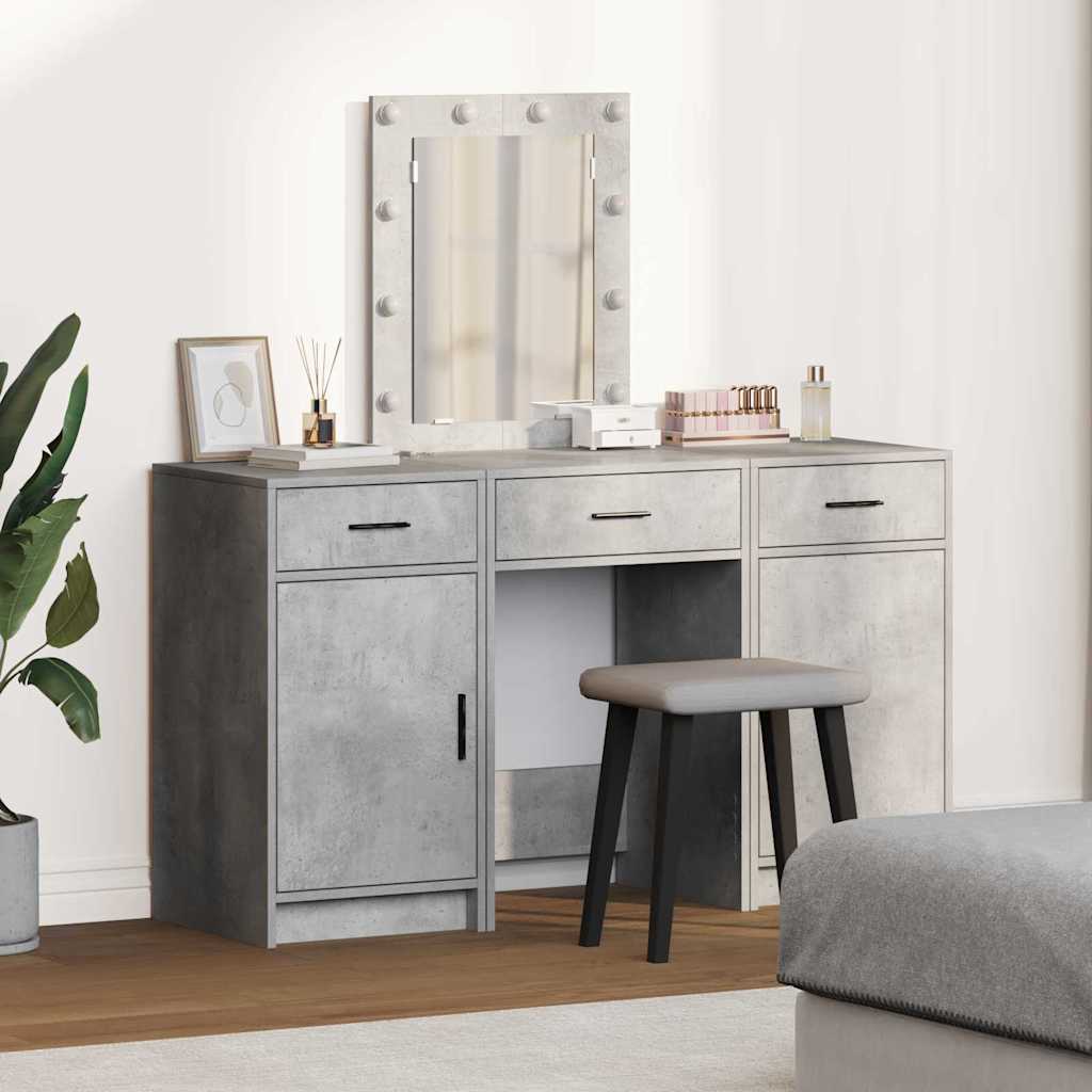 Dressing Table with Door Grey 50 x 41 x 135 cm Engineered Wood
