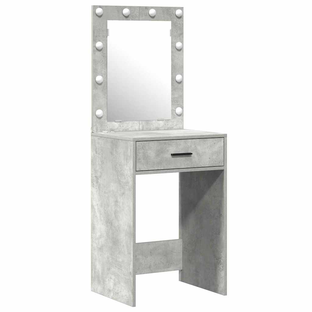 Dressing Table with Door Grey 50 x 41 x 135 cm Engineered Wood