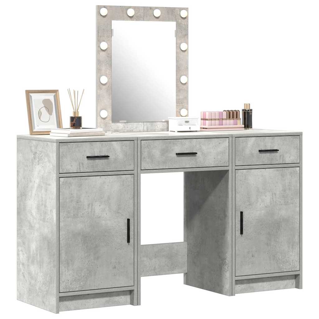 Dressing Table with Door Grey 50 x 41 x 135 cm Engineered Wood