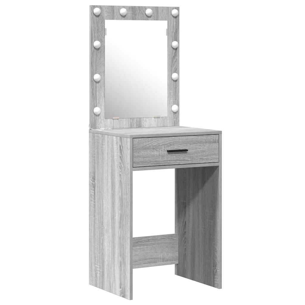 Dressing Table with Door Grey 50 x 41 x 135 cm Engineered Wood