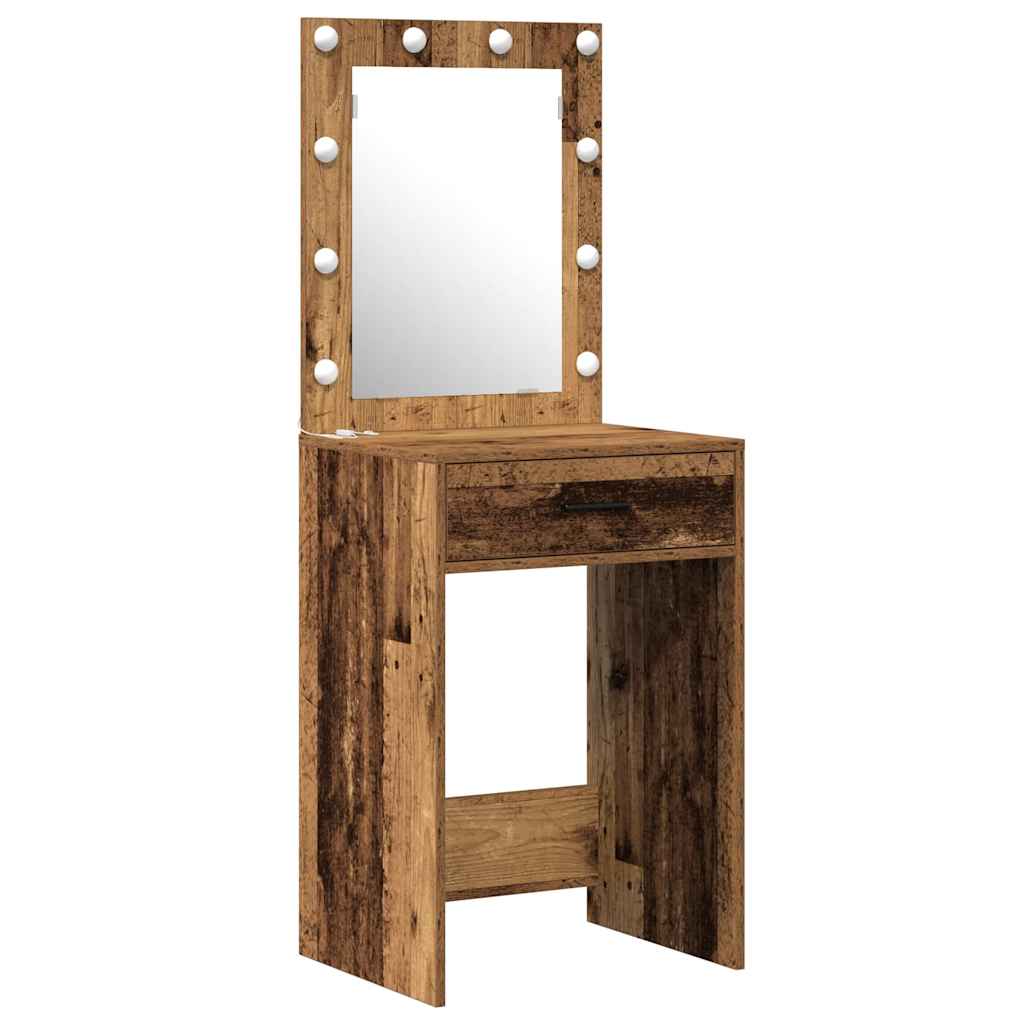 Dressing Table with Door Brown 50 x 41 x 135 cm Engineered Wood