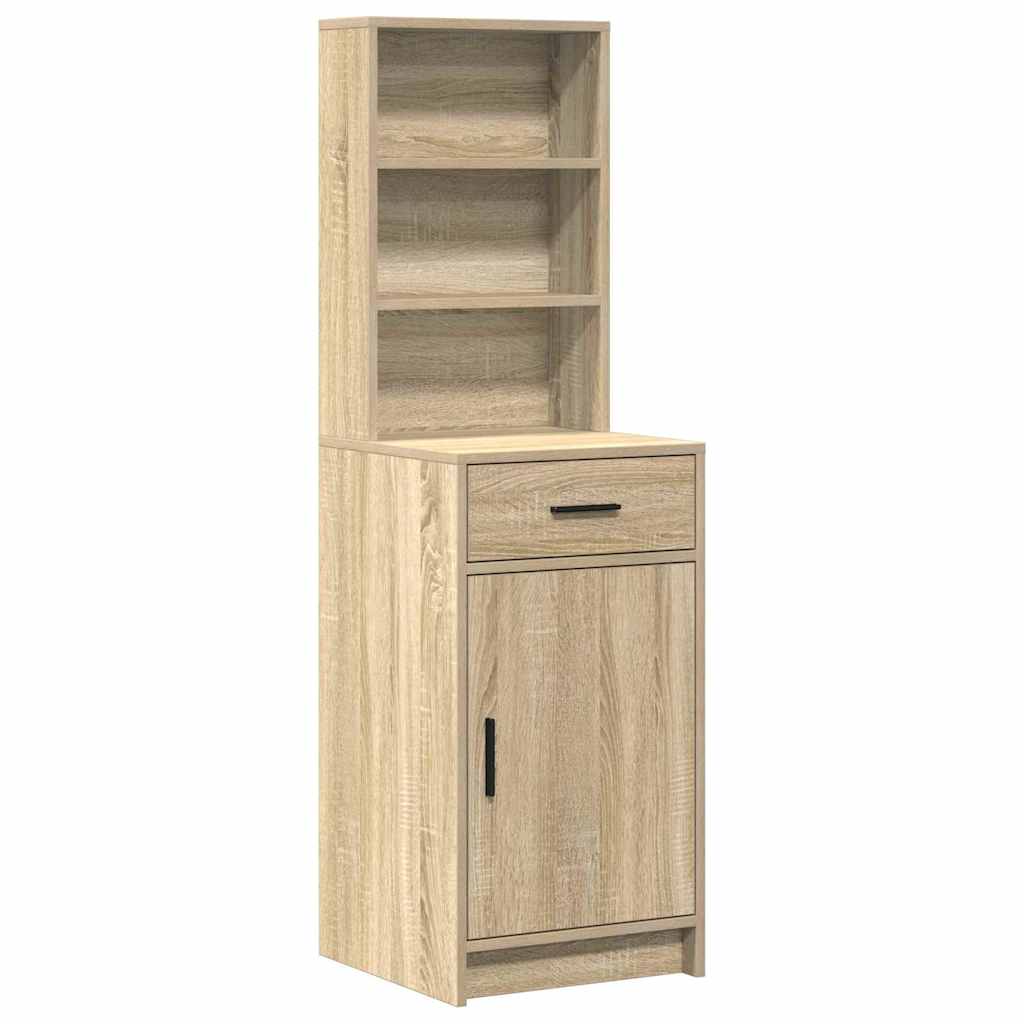 Dressing Table Set with Drawer 3 pcs Sonoma Oak Engineered Wood