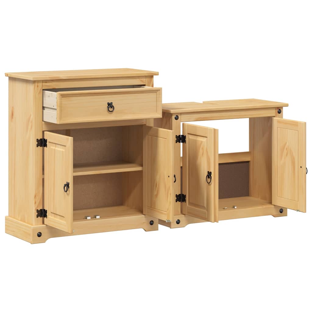 2 Piece Bathroom Furniture Set "Corona" Solid Wood Pine