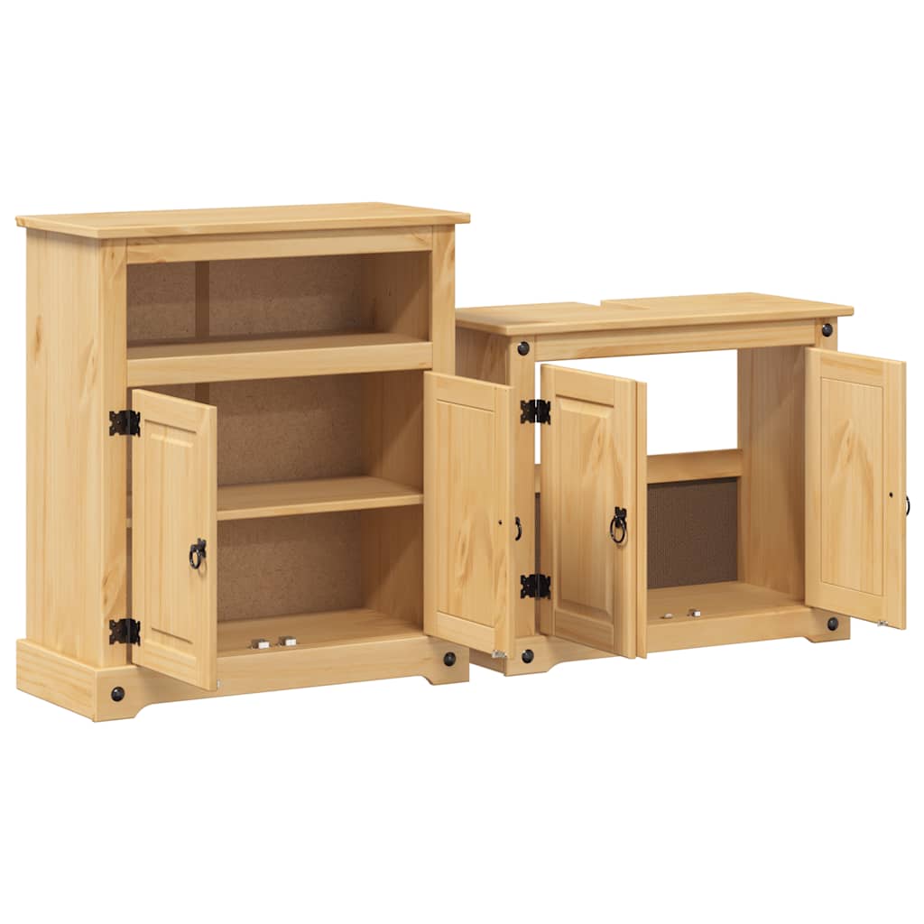 2 Piece Bathroom Furniture Set "Corona" Solid Wood Pine