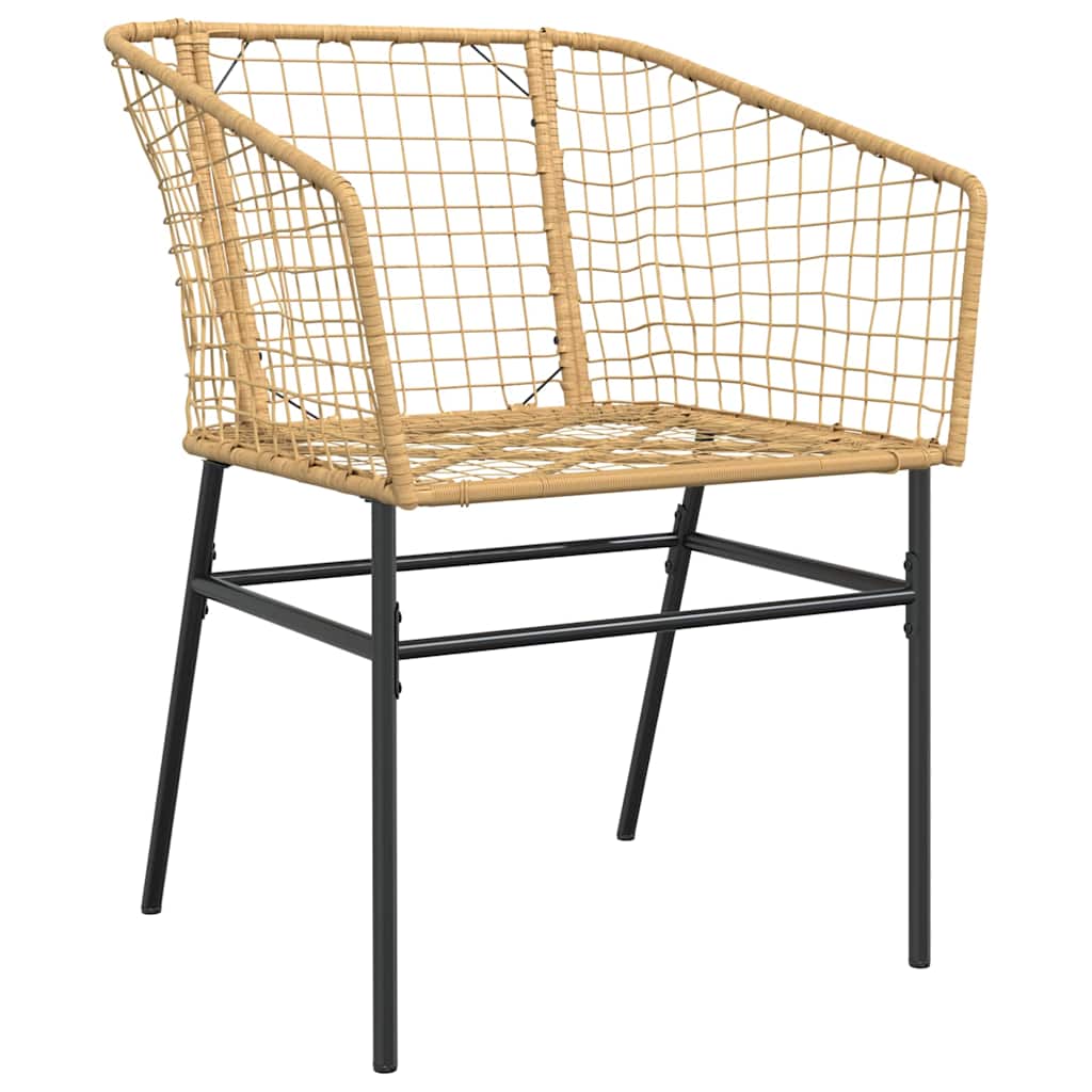 Garden Dining Set | Brown | PE Rattan | Medium |  Durable