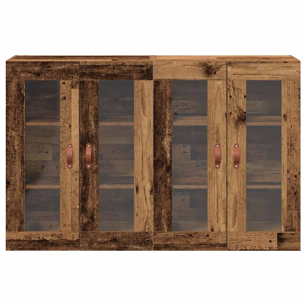 Wall Cabinets 2 pcs Old Wood 69.5 x 34 x 90 cm Engineered Wood
