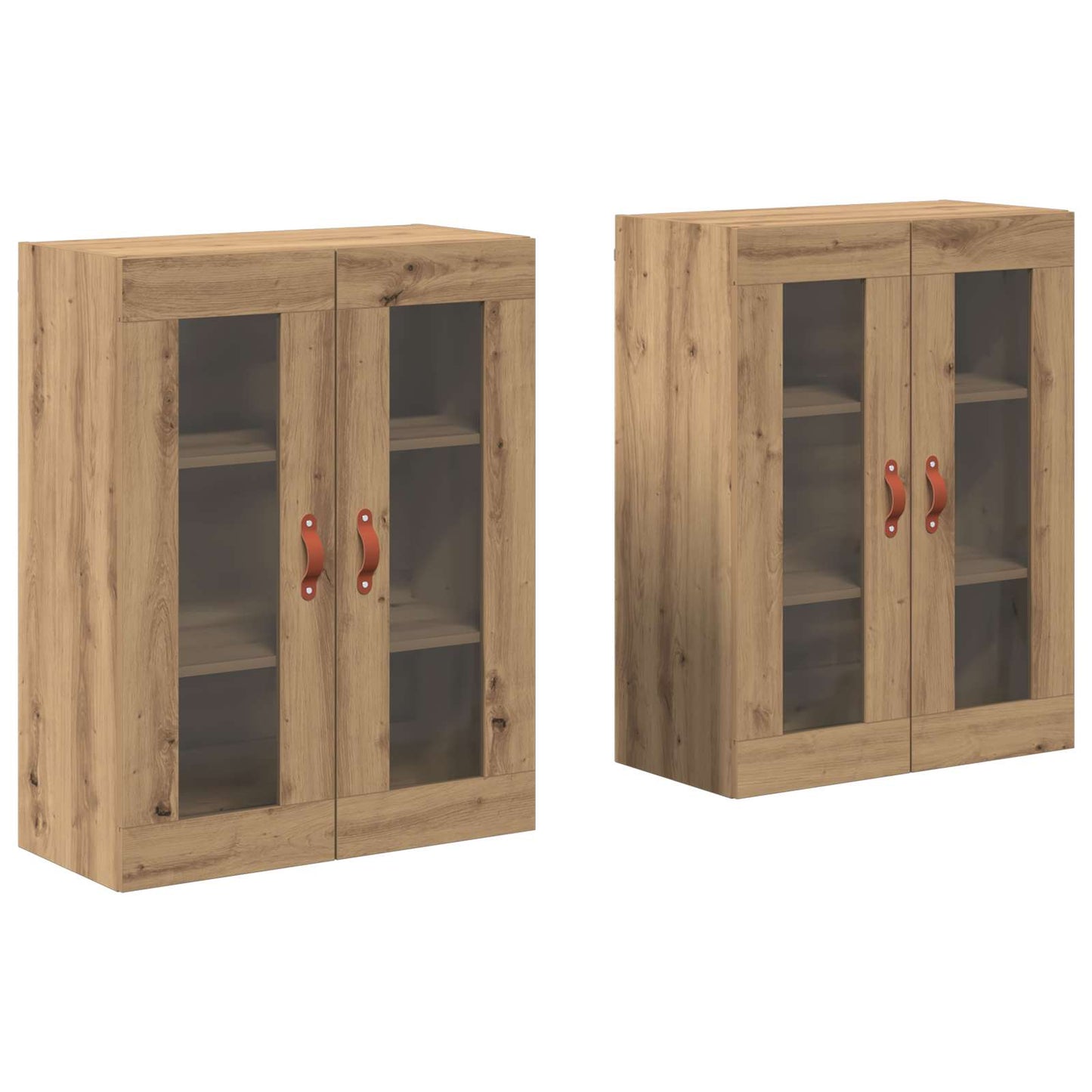 Wall Cabinets 2 pcs Artisan Oak 69.5 x 34 x 90 cm