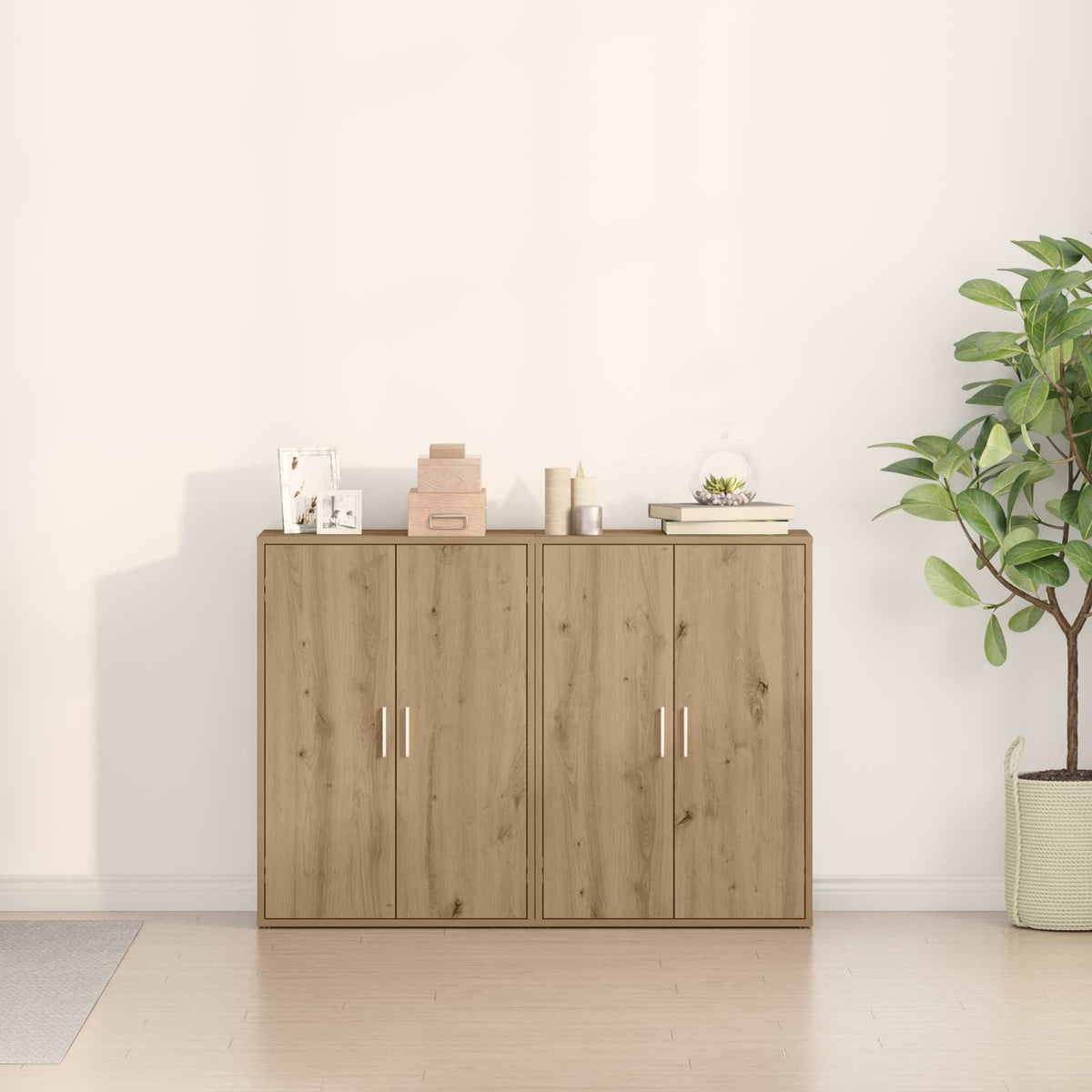 Sideboard 2 pcs Artisan Oak 60 x 31 x 84 cm Engineered Wood