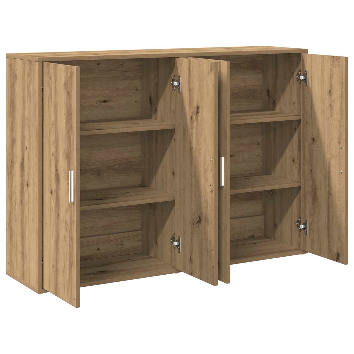 Sideboard 2 pcs Artisan Oak 60 x 31 x 84 cm Engineered Wood