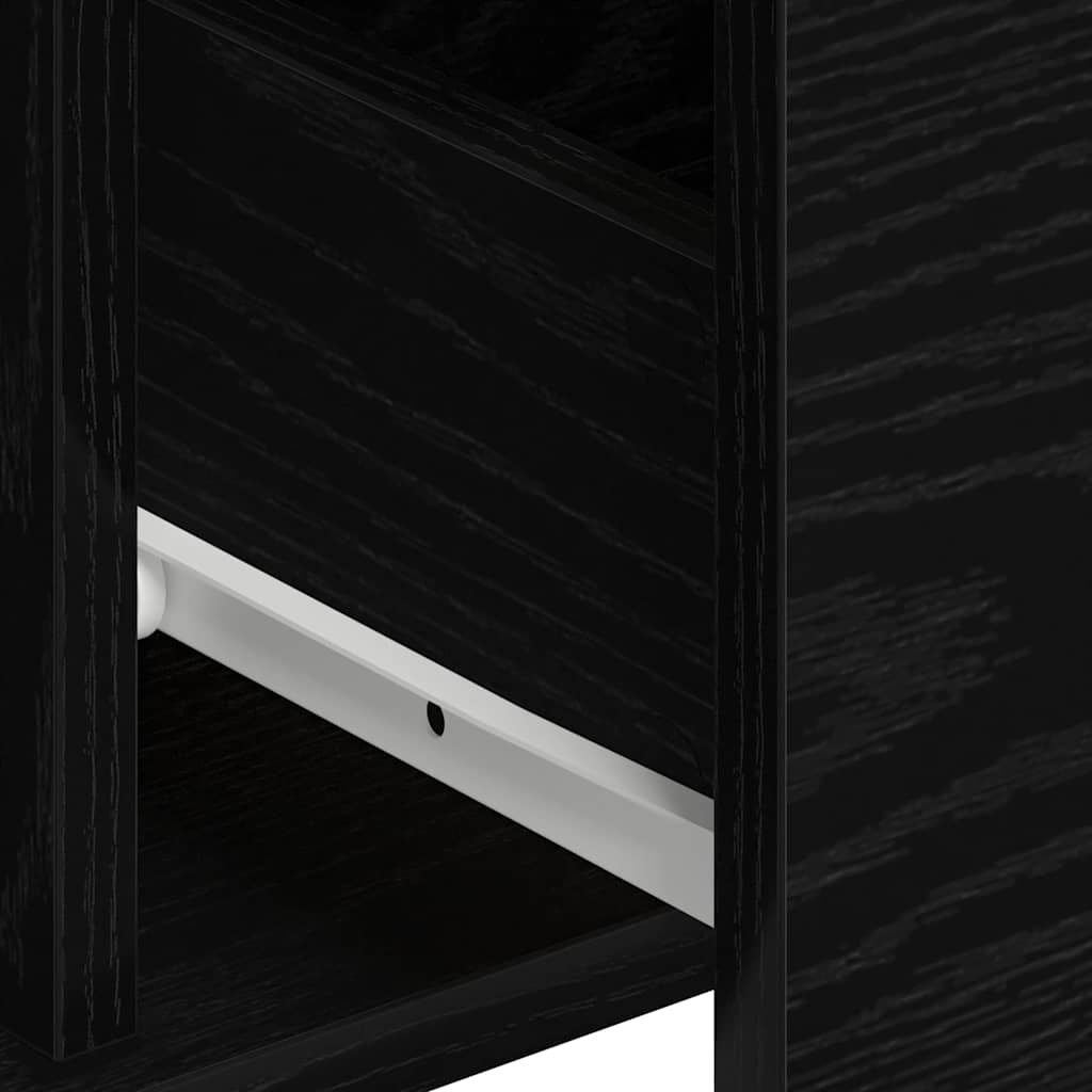 Sideboard 2 pcs Black Oak 60 x 31 x 84 cm Engineered Wood