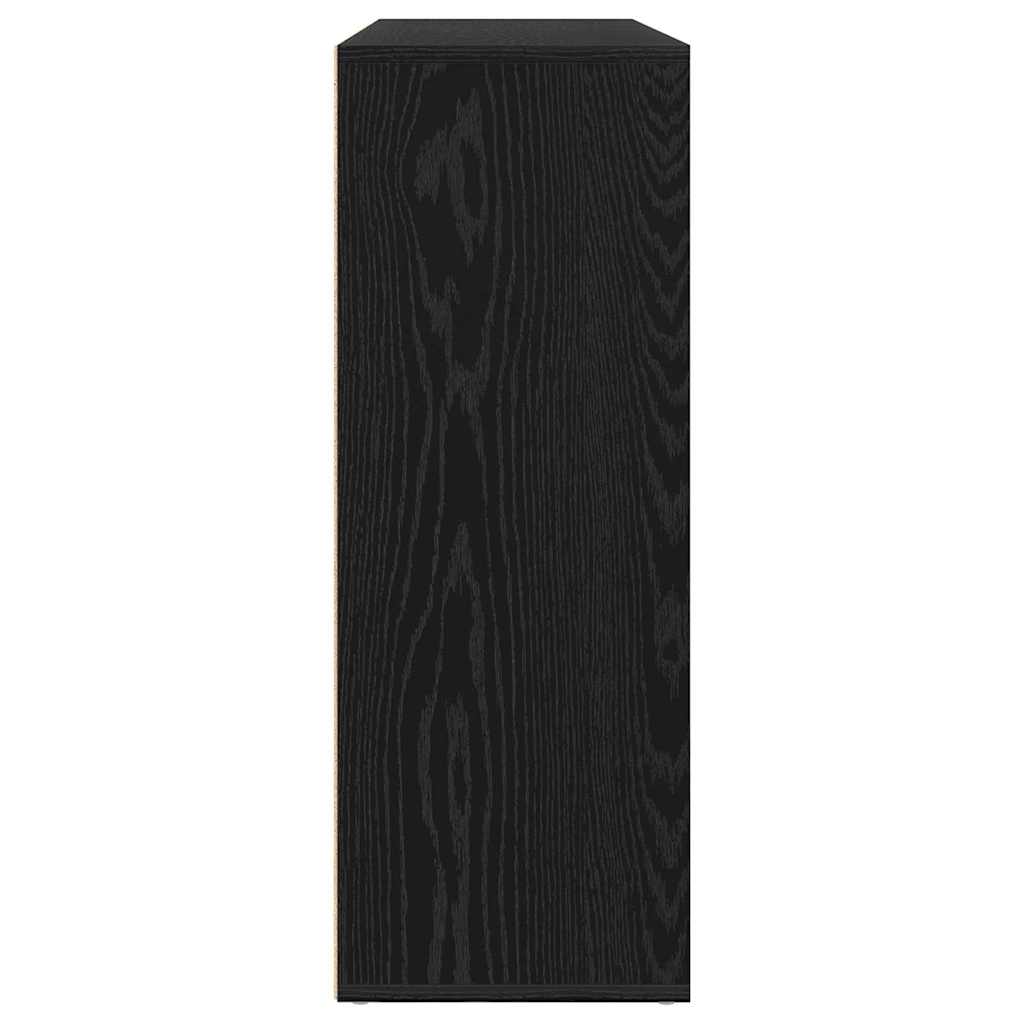 Sideboard 2 pcs Black Oak 60 x 31 x 84 cm Engineered Wood