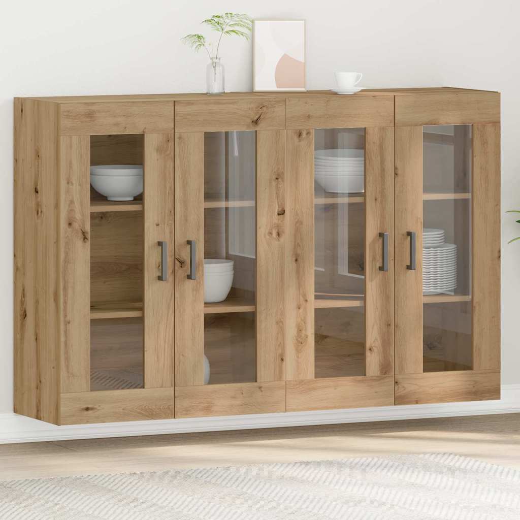 Wall Cabinets 2 pcs Artisan Oak 69.5 x 34 x 90 cm