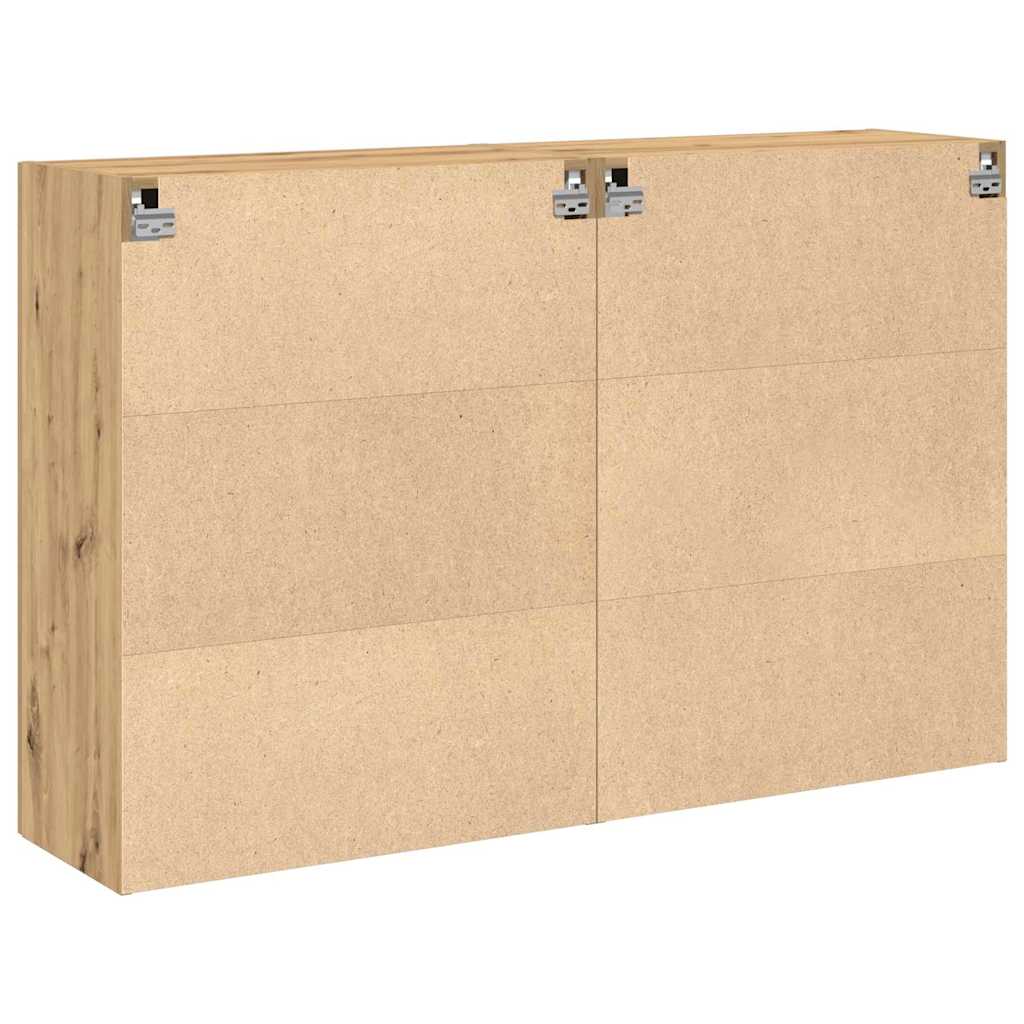 Wall Cabinets 2 pcs Artisan Oak 69.5 x 34 x 90 cm