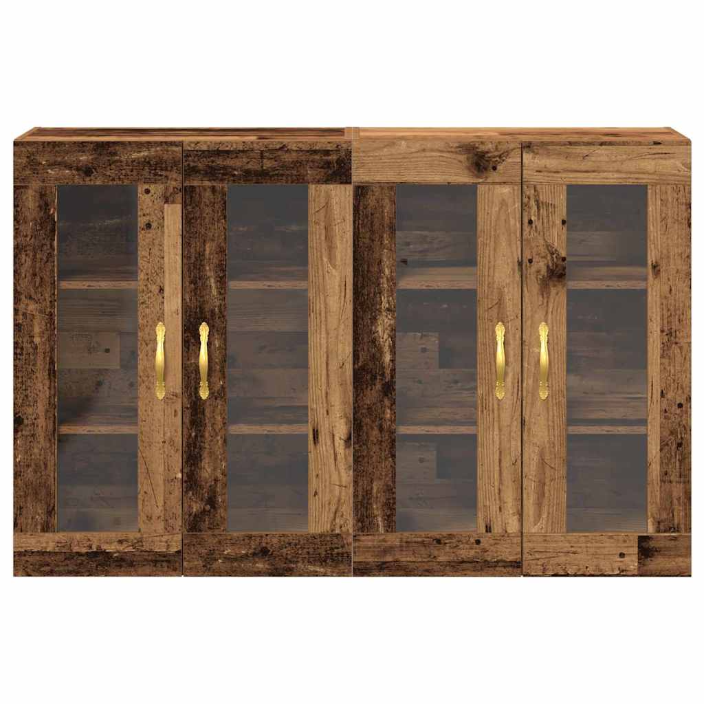 Wall Cabinets 2 pcs Old Wood 69.5 x 34 x 90 cm Engineered Wood