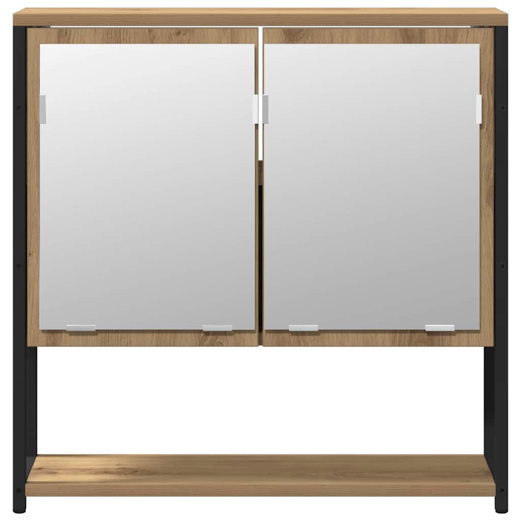 Bathroom Furniture Set 2 pcs Brown Engineered wood