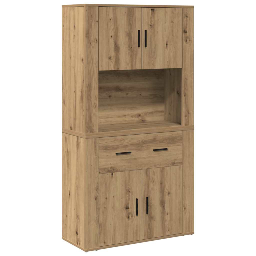 Highboard Artisan oak 80 x 33 x 150 cm Engineered wood