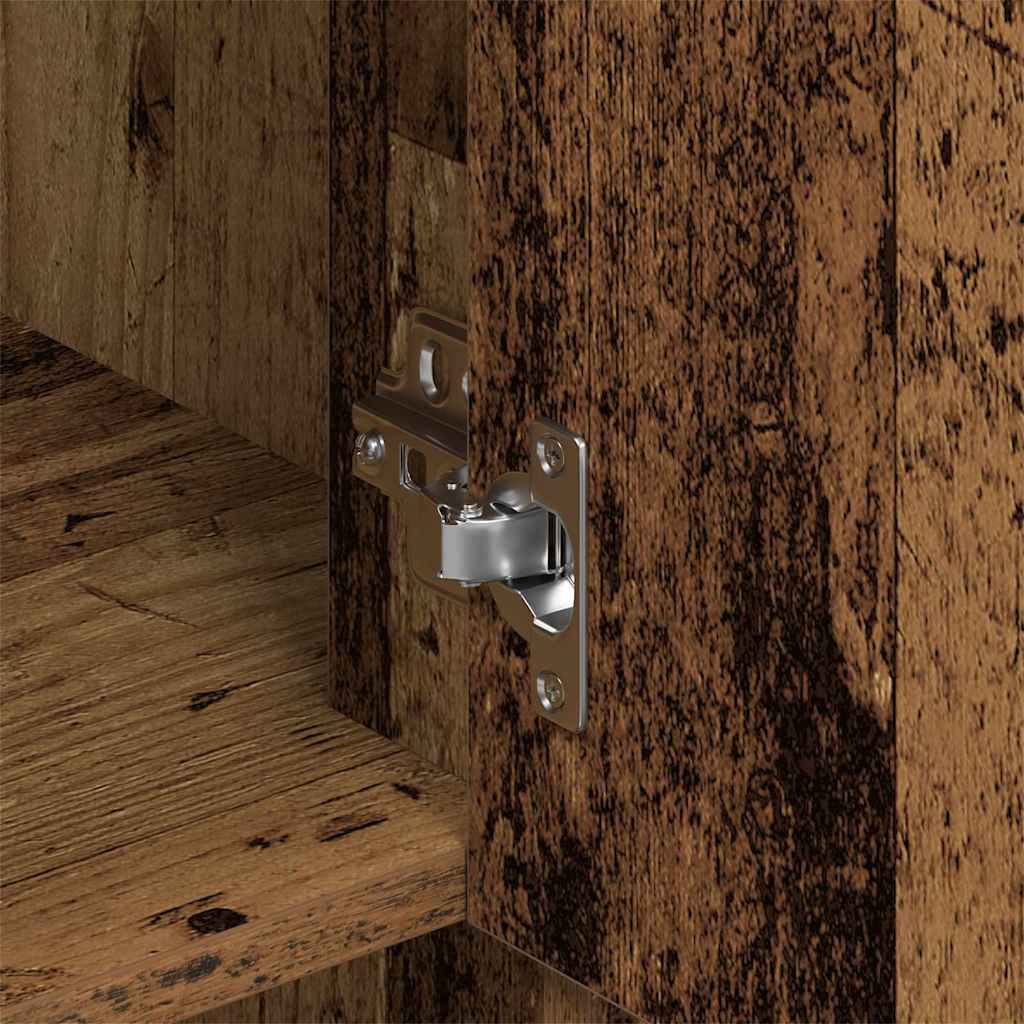 Highboard with Drawer Old Wood 80 x 33 x 150 cm Engineered Wood